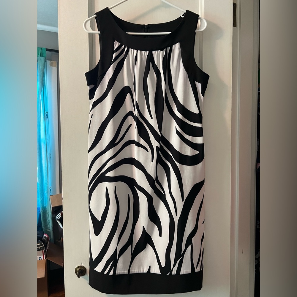ALYX Sheath Dress Animal Print WITH POCKETS Sz10